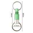 thumbnail image 4 of Portable Keychain with Detachable Metal Key Ring For 360° Rotation Dual Ring Buckle green, 4 of 9