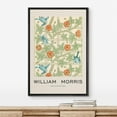 thumbnail image 2 of IDEA4WALL Framed Canvas Print Blue Garden Flower Trellis by William Morris Historic Cultural Illustrations Fine Art Traditional Floral Poster for Living Room, Bedroom, Office - Black 24"x36", 2 of 5