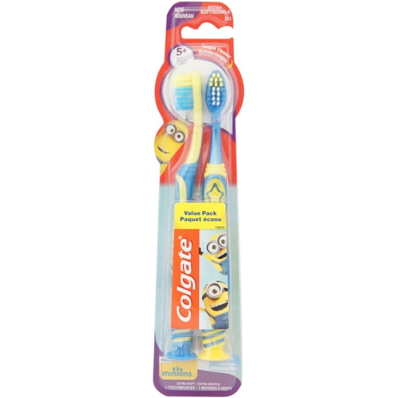 3 Pack - Colgate Kids Minions Toothbrush, Extra Soft 2 ea