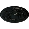 thumbnail image 3 of 29 1/4"OD x 2"P Darnay Ceiling Medallion (Fits Canopies up to 7 1/4"), Hand-Painted Black Pearl, 3 of 6