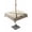 Beige, variant on Outdoor Tablecloth with Umbrella Hole Zipper Ice Hockey Round Tablecloth 54" Waterproof Outside Table Cloth Modern Minimalist Ball Sports Game Art Patio Table Cover Tablecloths for Picnic Party
