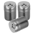 thumbnail image 3 of 3 botellas de condimentos de acero inoxidable con tapas giratorias, recipientes para sal, pimienta y otras especias., 3 of 5