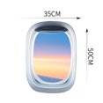 thumbnail image 2 of Pegatinas de pared 3D extraíbles, calcomanías de ventana falsa, calcomanías artísticas, calcomanías tridimensionales, avión, 2 of 5