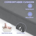thumbnail image 3 of LCGOD Outdoor Chaise Lounge Cushions, 72x21x3 inch Patio Recliner Chair Cushion with Ties, High-Density Foam Chair Cushion for Outdoor Furniture, Dark Gray, 3 of 7