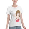 thumbnail image 2 of T-Shirt Basique à Manches Courtes pour Femmes Detective Conan Haihara Ai, 2 of 6