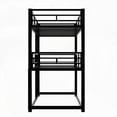 thumbnail image 4 of Black Metal Twin Size Triple Bunk Bed - Space-Saving Design, 4 of 14