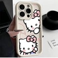 thumbnail image 3 of Sanrio-Funda de teléfono Original Hello Kitty para iPhone, 14, 13, 11, 12, 15 Pro Max, X, XS, XR, 8, 7 Plus, cubierta suave a prueba de golpes, Y2K, 3 of 5