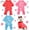 M Fits 5.5-7.7 lbs, variant on 3 Pieces Dog Pajamas Puppy Soft Pets Clothes Dog Jumpsuit for Small Medium Large Pets Cute Apparel Bodysuits for Girl and Boy, 3 Styles(S Fits 3.3-5.5 lbs)