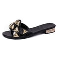 thumbnail image 3 of HNMKIU Sandals for Women Summer Platform Slide Slippers Comfortable Open Toe Beach Style for Women with Wide Size Options Thick Heel Casual Summer Shoes Black,7.5, 3 of 8