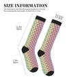 thumbnail image 4 of Sikiie Rainbow Peacock Feathers 1 Pairs Compression Socks for Men and Women 15-20 mmHg Running Support Socks, 4 of 7