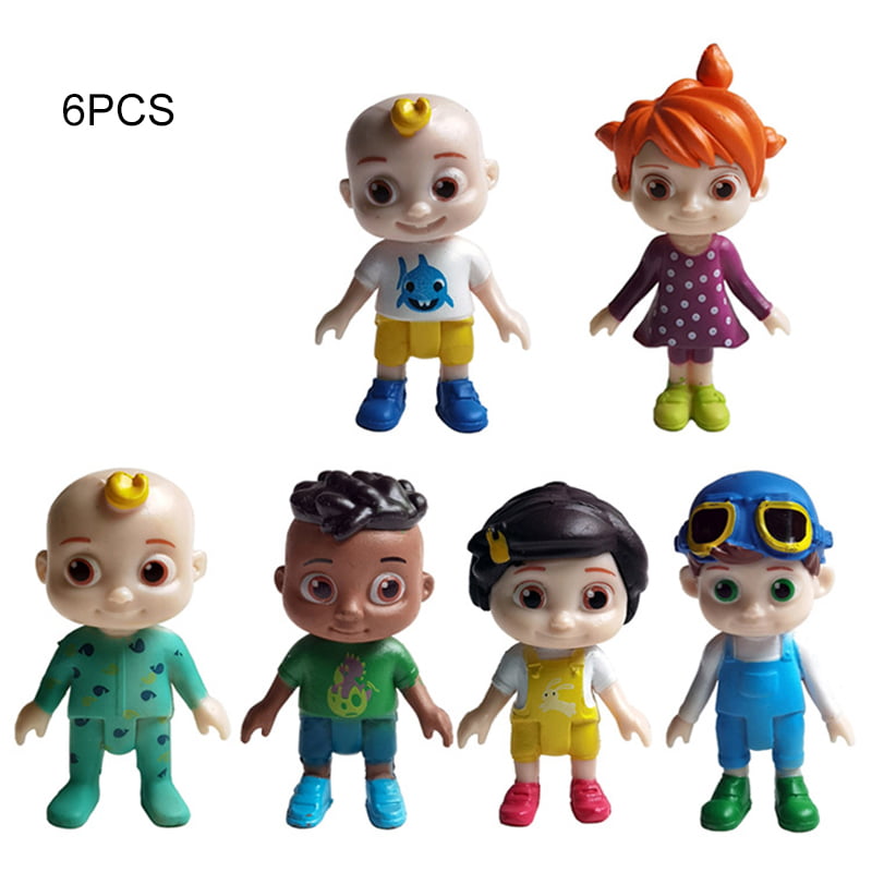 Cocomelon Family & Friends 6 Pack Characters Figures Toys New Family and Friends 