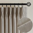 thumbnail image 1 of Cortinas TWODRAPES de lino y lino plisadas, 213 x 213 cm, 2 paneles, 1 of 9