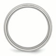 thumbnail image 2 of Stainless Steel 6mm Ridged Edge Wedding Band Ring Man Classic Domed W/edge  For Dad Mens  For Him, 2 of 10