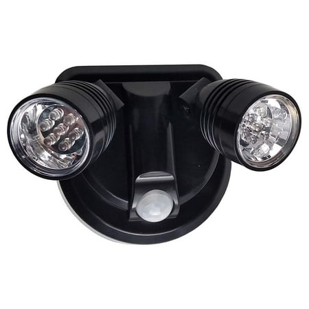 - Milex LED Spotlight 360 Degree Wireless Weatherproof Motion Detector Lamps (Black)