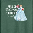 thumbnail image 3 of Disney - Full Of Christmas Cheer Cinderella - Women's Lightweight French Terry Long Sleeve Shirt, 3 of 5
