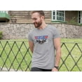thumbnail image 2 of Old Glory Mens Top Cat Short Sleeve Graphic T Shirt, 2 of 6