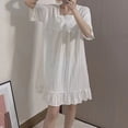 thumbnail image 1 of Camisón del sudeste asiático para mujer, versión de primavera y verano de manga corta, vestido de pijama dulce que se puede usar al aire libre, 1 of 1