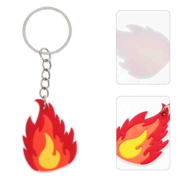 FRCOLOR Heroic Firefighter Theme Keychain Practical Party Favor 10Pcs