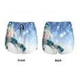 thumbnail image 6 of Sigee Christmas Snowman In The Snow for Women's Athletic Shorts High Waisted Running Shorts Pocket Sporty Short Gym Elastic Workout ShortsSmall, 6 of 9