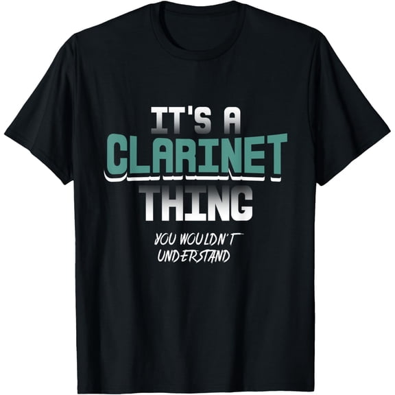Funny Clarinet Player Music School Birthday T-Shirt