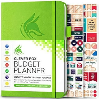 Life & Apples Budget Planner - Monthly Budgeting Book, Expense Tracker  Journal, Finance Organizer and Accounts Book - 12 Months, Undated, A5, Black