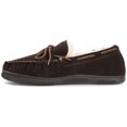 thumbnail image 2 of Territory Mens Meander Slip-on Genuine Sheepskin Moccasin Slipper, 2 of 9