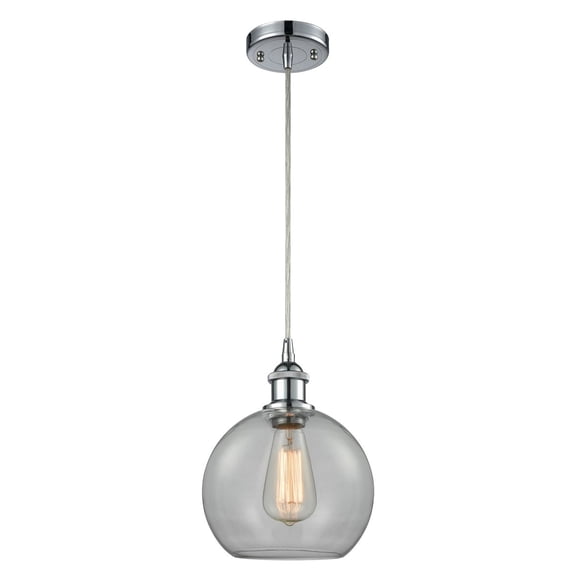 Innovations 1-LT Vintage LED Athens 8" Mini Pendant - Polished Chrome - 516-1P-PC-G122-LED