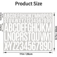 thumbnail image 4 of 10 Sheets 780 Pcs Vinyl Letter Number Stickers Waterproof Mailbox Number Stickers Self-Adhesive Alphabet Number Stickers for Mailbox,Door,Window,Cars,Boats,Address Number (White, 1in&2in), 4 of 10