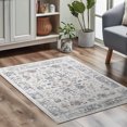 thumbnail image 6 of RUGKING Area Rug 3x5 Non-Slip Grey Entryway Rug Vintage Entry Door Rug Floral Indoor Rug for Hallway Living Room Bedroom Kitchen, 6 of 7