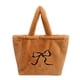 thumbnail image 3 of Bolso Hombro Felpa para Mujer Mano Peludo Informal Compras Suave (rosa) Rojo, 3 of 8