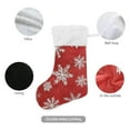 thumbnail image 3 of Christmas White Snowflakes Christmas Stockings Xmas Stocking for Family Holiday Season Party Decorations, 3 of 8