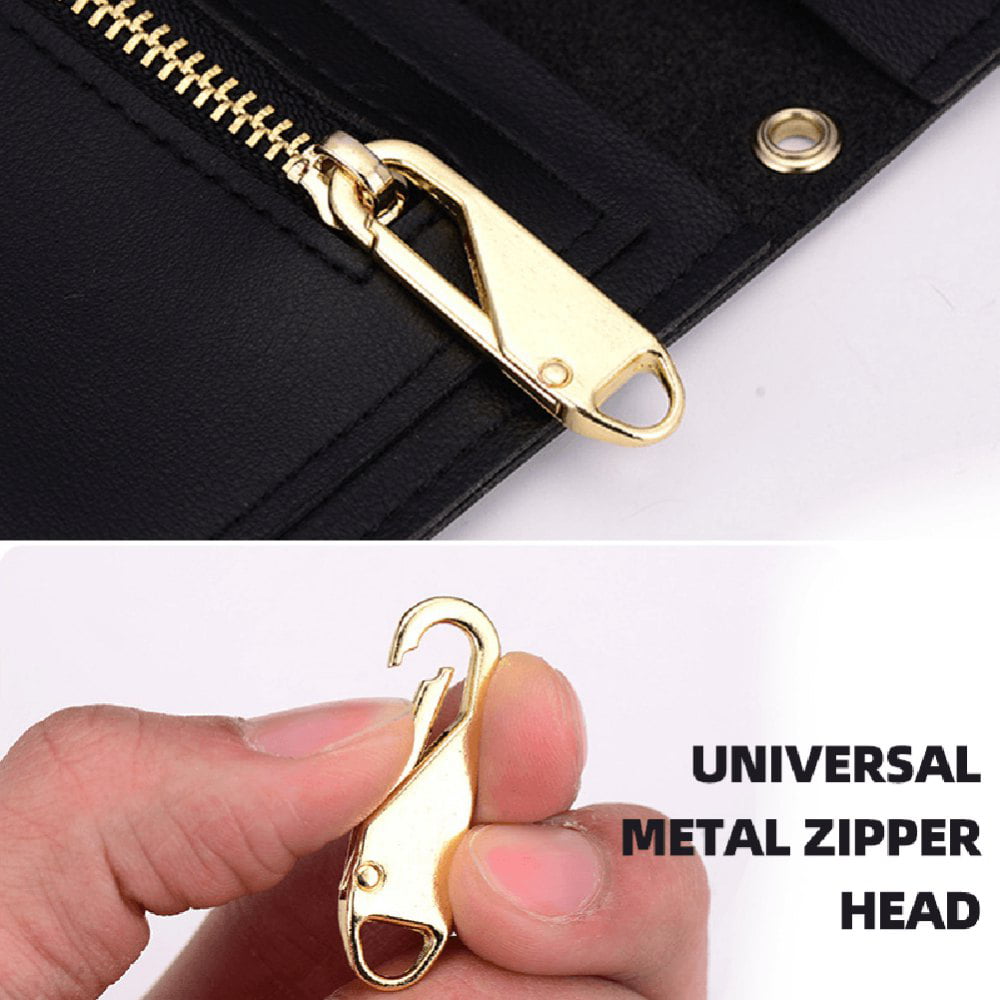 Yeezo Zipper Pull Tab Replacement Metal Zipper Extension Handle Mend Fixer  for Luggage Backpack Suitcase