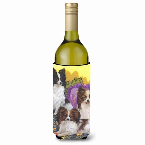 Carolines Treasures PPP3144LITERK 24 oz Papillon Party Pals Wine Bottle Hugger