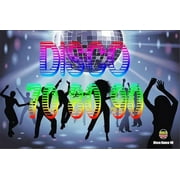Happy Birthday Disco Banner 70s 80s 90s Fever Dance Let's Glow Crazy Neon Backdrop Background Hippie Party Decorations Supplies