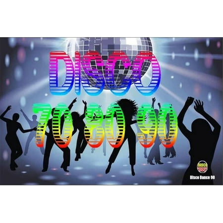 Happy Birthday Disco Banner 70s 80s 90s Fever Dance Let's Glow Crazy Neon Backdrop Background Hippie Party Decorations Supplies