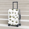 thumbnail image 5 of Travel Luggage Cover Protector - cartoon bees funny white cute Anti-Scratch Suitcase Covers Fits 18-32 Inch Luggage, 5 of 5