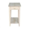 thumbnail image 2 of International Concepts Accents pour la Maison Non Fini Étroite Table d'Appoint à 1 Tiroir, 2 of 10