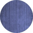 thumbnail image 1 of Ahgly Company Indoor Round Abstract Blue Contemporary Area Rugs, 7' Round, 1 of 4