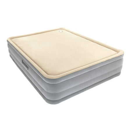 Bestway Foam Top Comfort Raised Airbed, Queen (Best Way To Clean Soft Top Roof)