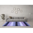 thumbnail image 3 of Ahgly Company Machine Washable Indoor Rectangle Abstract Blue Modern Area Rugs, 8' x 10', 3 of 4