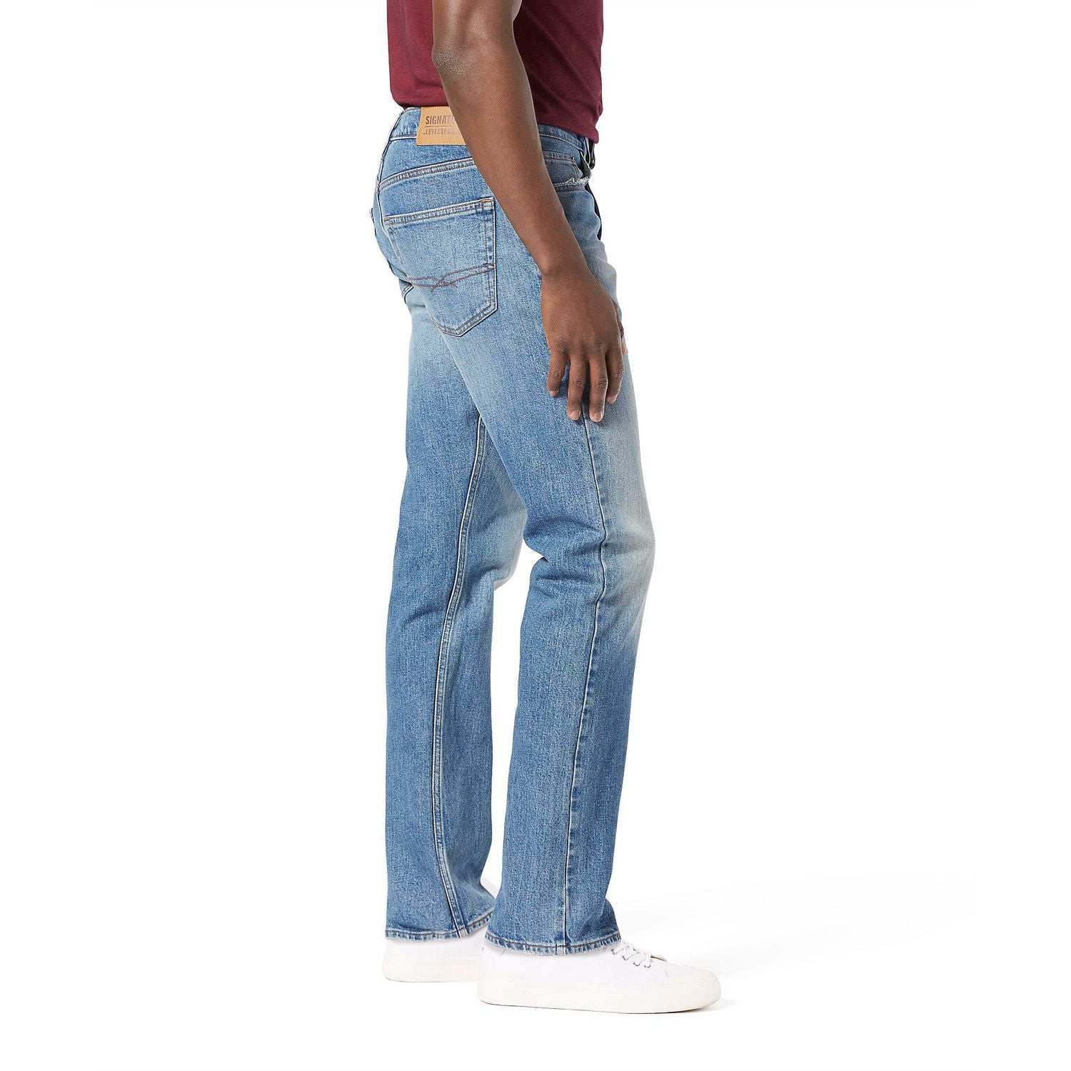 Levi Strauss Signature Men's Authentic Straight Fit Jeans, Available sizes: 29 – 38