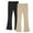 Beige a2, variant on 2 Pack Girls Flare Leggings Kids Bell Bottom Yoga Pants Stretchy Soft Cotton Pants Fall Winter Casual Elastic Waist Tights Pants 3-14 Years