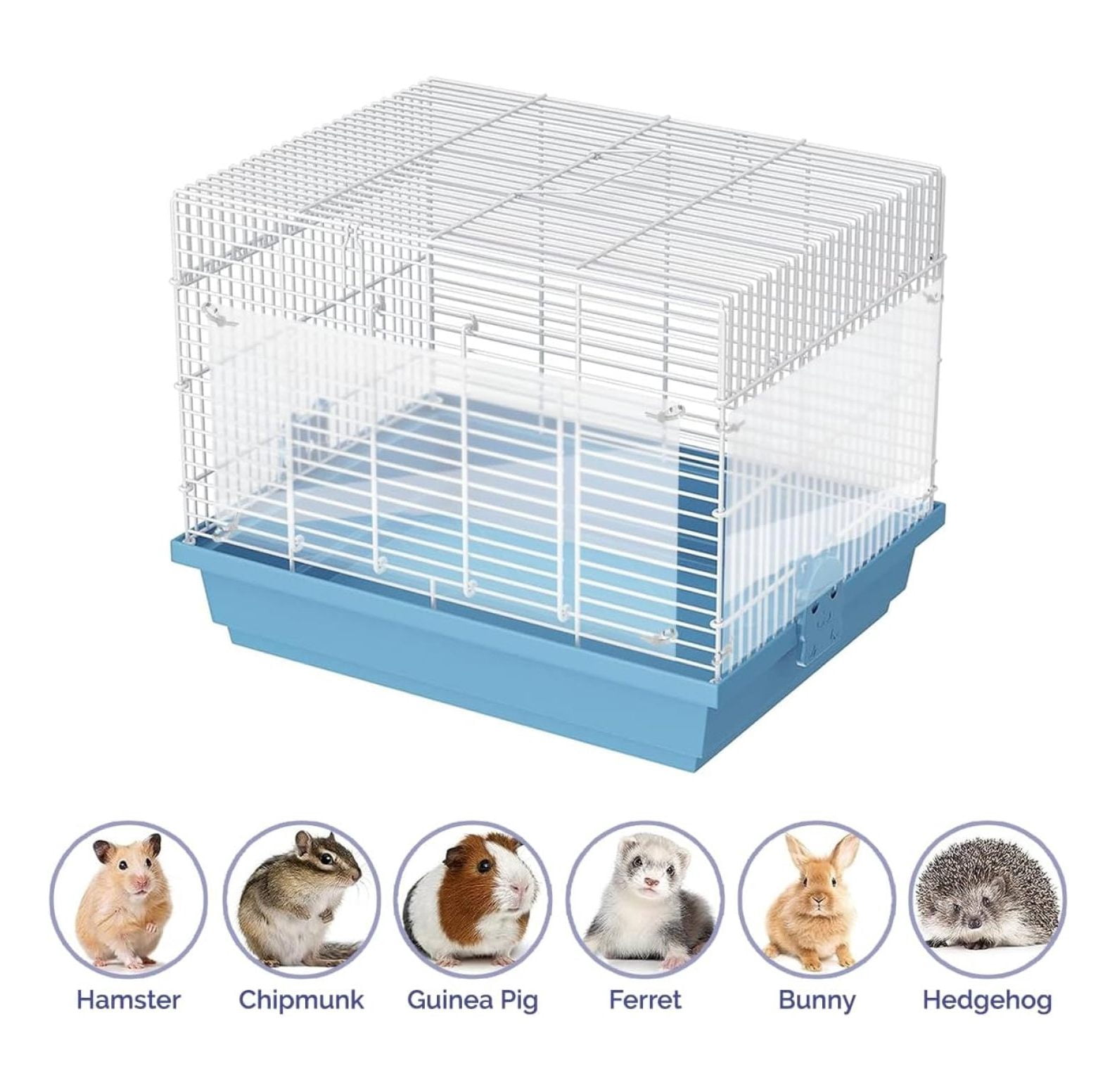 Urine Scatter Guard (8 Pack) for Cage - Clear and Bendable - Keep Bedding and Litter in Cage - Used for Guinea Pigs, Hedgehogs, Hamsters, Chinchillas, Rabbits, Reptiles and Other Small Animals