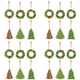 thumbnail image 1 of 24 Llaveros Doble Cara Con Pintura Diamantes Forma Especial (árbol Navidad), 1 of 3