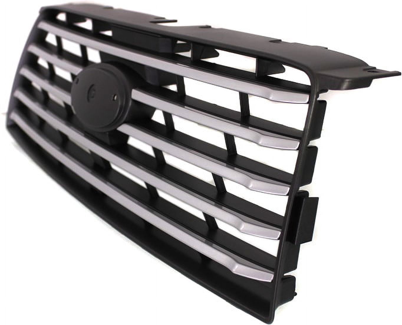 Grille Assembly Compatible With 2006-2008 Subaru Forester Black Shell with Chrome Insert