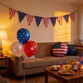 thumbnail image 6 of American Flag Themed Tableware Set with Disposable Tablecloth, 4th of July Party Supplies Including Plates, Cups, Napkins, Forks, Spoons for BBQ, Picnic, and Celebration, 6 of 8
