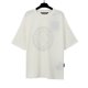 thumbnail image 1 of Comercio exterior pa angel marca de moda árbol de coco llama letra logo graffiti flujo pintura Camiseta de manga corta ropa de pareja2275 # blanco, 1 of 2