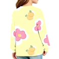 thumbnail image 5 of Abcomgle Girls Long Sleeve T Shirts Size 6-7 Trendy Floral Print Crewneck T-Shirts for Girls Winter Basic Top for Girls Cute Blouses for Girls with Pocket, 5 of 5