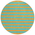 thumbnail image 2 of Addison Rugs Chantille Indoor/Outdoor Transitional Stripes Aqua Washable Round Rug, 8' x 8', 2 of 6
