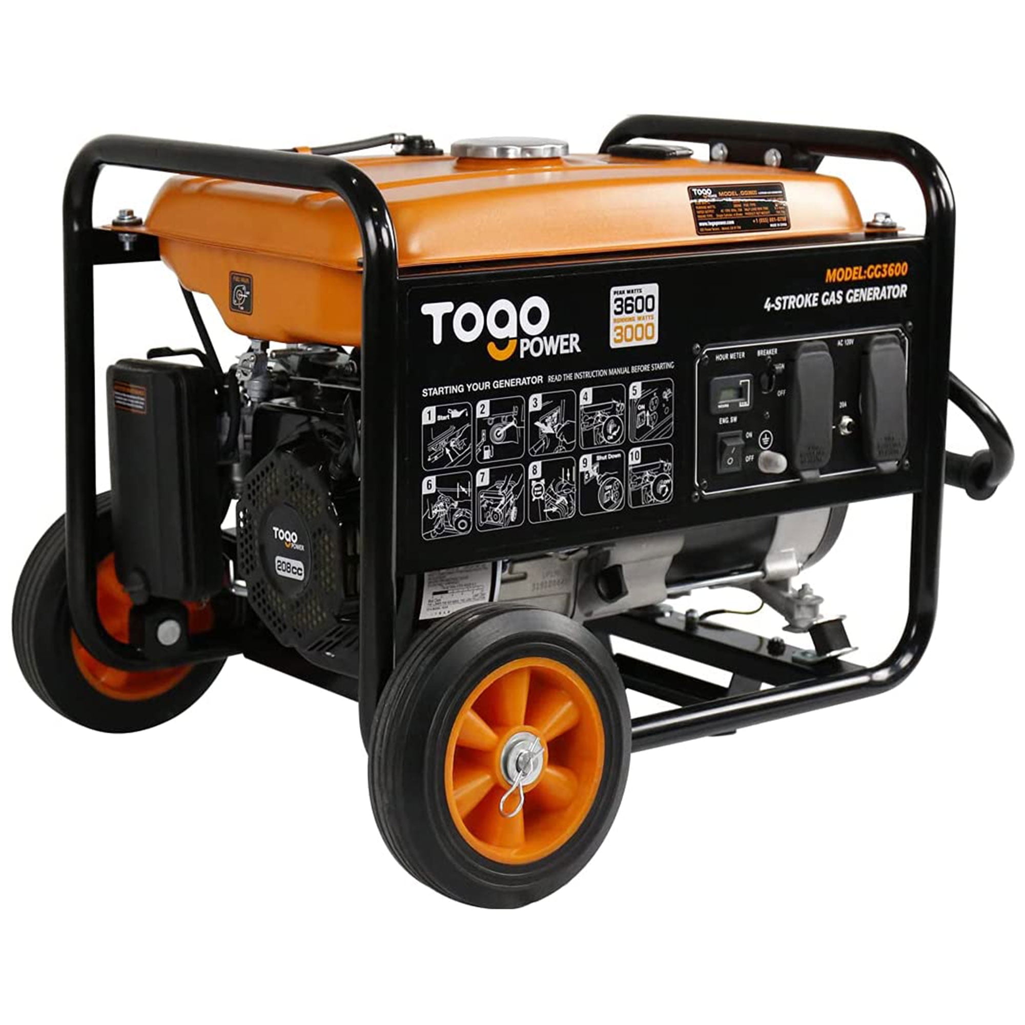 Togo Power Gasoline Powered Portable Generator 8000 Watt Remote Electric  Backup, 1 Piece - Kroger